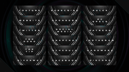 Minimalist Twitch Panels