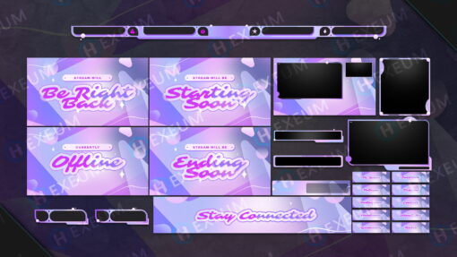Dreamy Pink Twitch Overlay