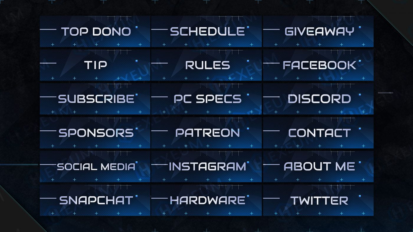 Minimalist Twitch Panels