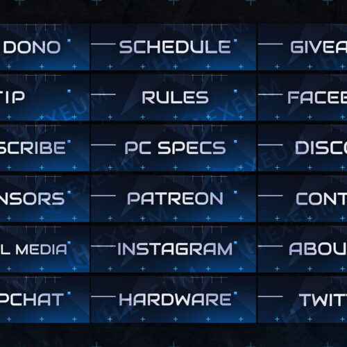 Minimalist Twitch Panels