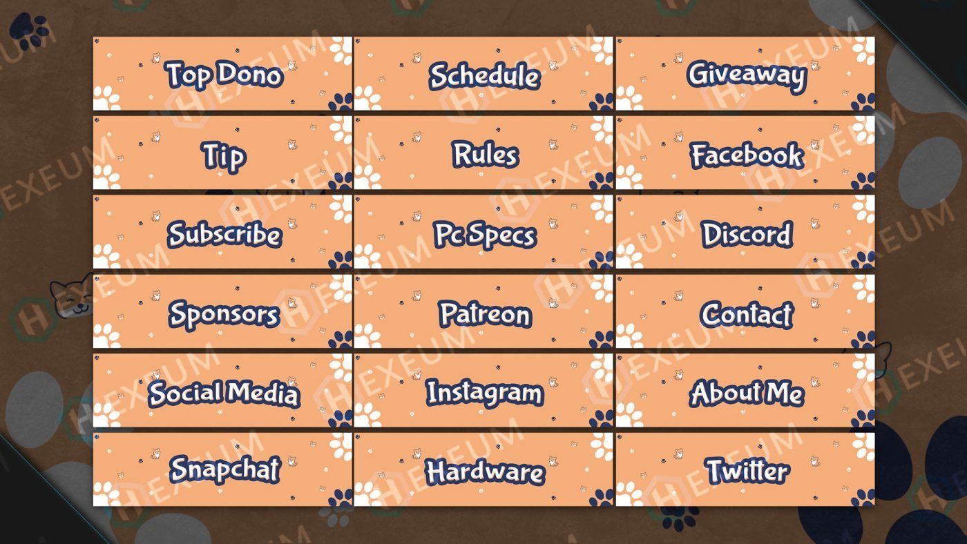 Dog Twitch Panels