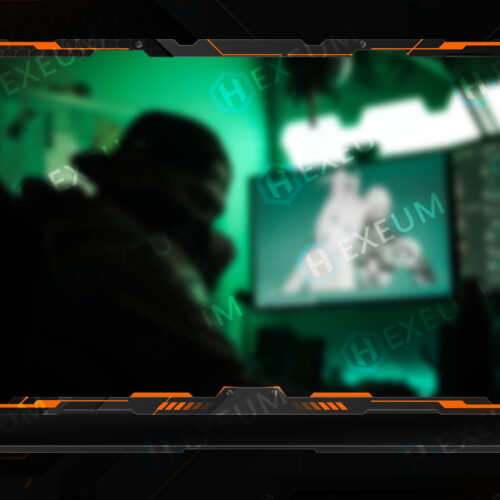 Futuristic Metallic Webcam Overlay