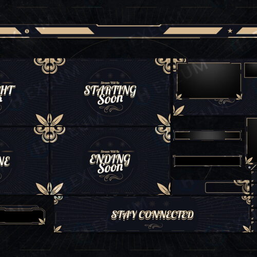 Gold Twitch Overlay