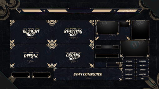 Gold Twitch Overlay