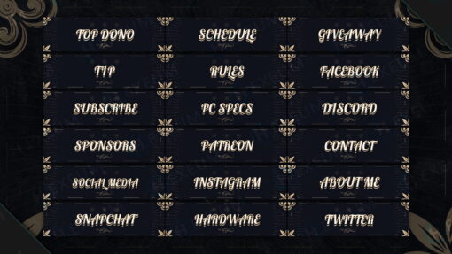 Modern Twitch Panels