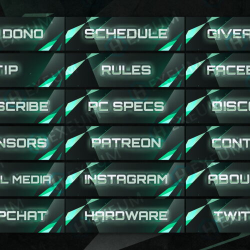 free green twitch panels