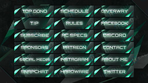 free green twitch panels