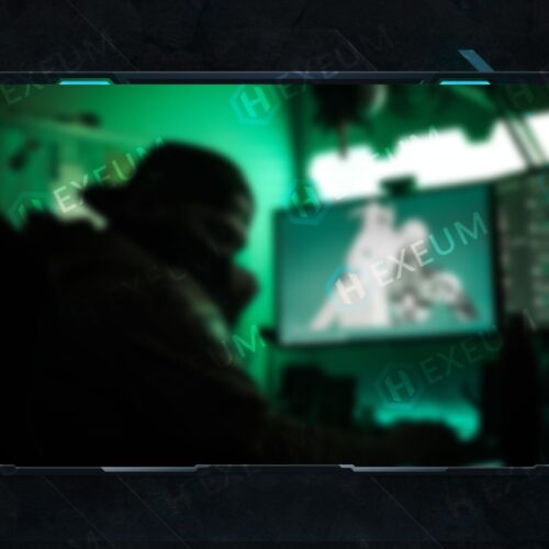 Blue Webcam Overlay
