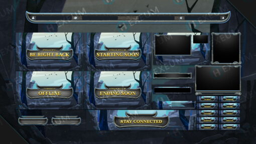 League of Legends twitch overlay package stream layout