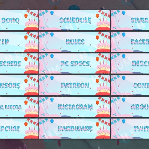 Birthday Panels