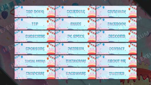 Birthday Panels
