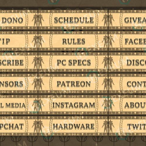 Egyptian Stream Panels