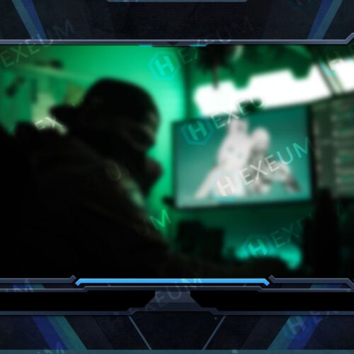 Blue Webcam Overlay
