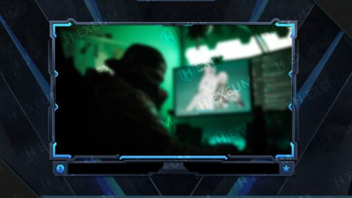 Blue Webcam Overlay