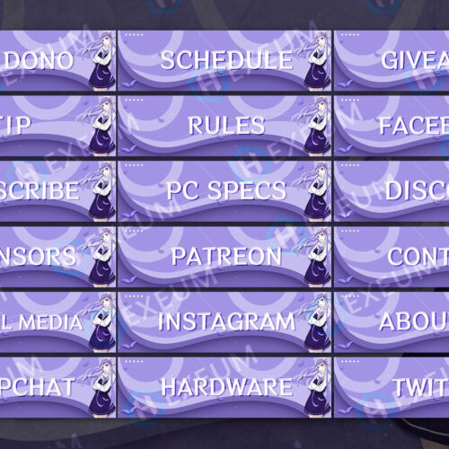 free Anime Twitch Panels