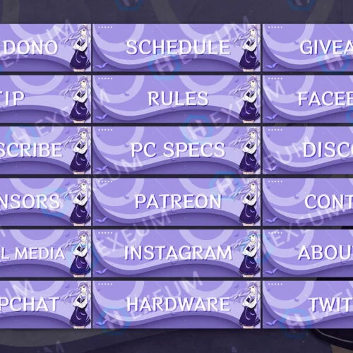 free Anime Twitch Panels
