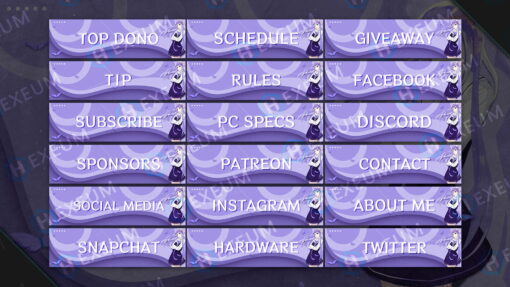 free Anime Twitch Panels