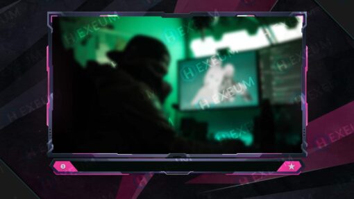Pink Webcam Overlay