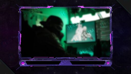 Neon Webcam Overlay