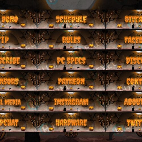 Halloween Twitch Panels
