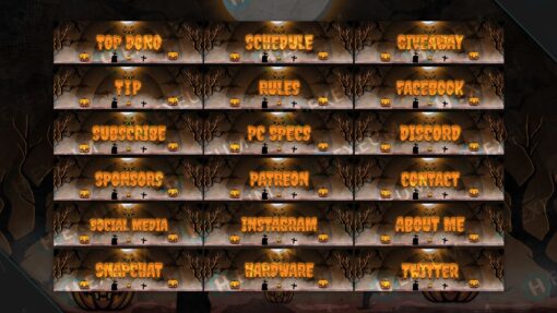 Halloween Twitch Panels