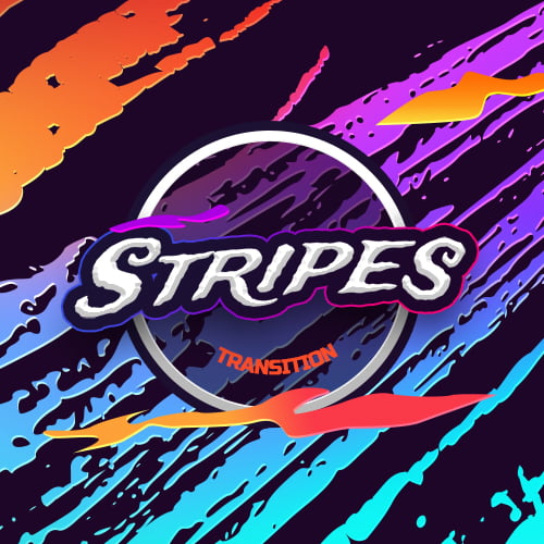 Stripes Multicolored Twitch Transition Thumbnail