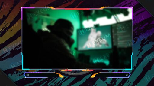 Multicolored Webcam Overlay