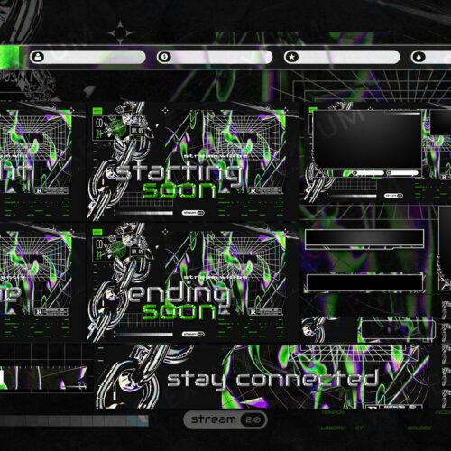 Neon Twitch Layout