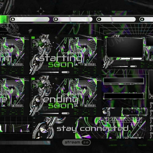 Neon Twitch Layout