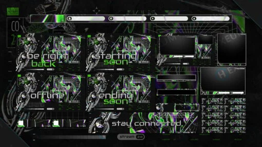 Neon Twitch Layout