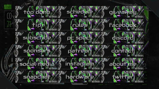 Neon Twitch Panels