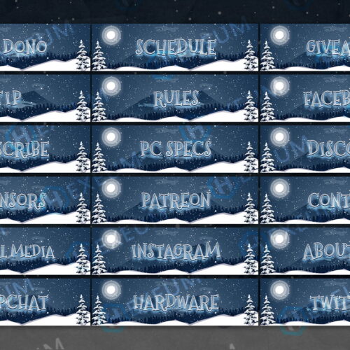 Christmas Twitch Panels