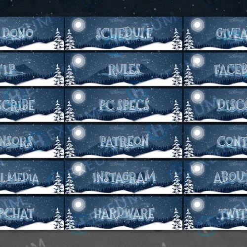 Christmas Twitch Panels