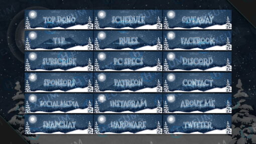 Christmas Twitch Panels