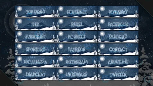 Christmas Twitch Panels