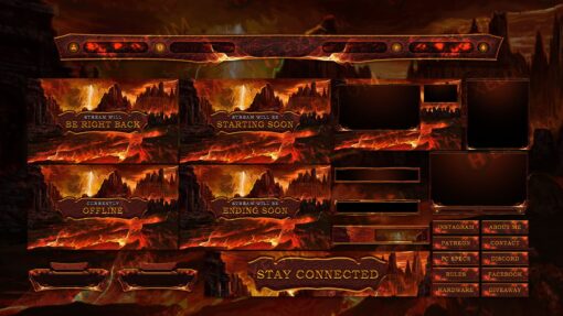 diablo 4 & 3 twitch overlay stream layout