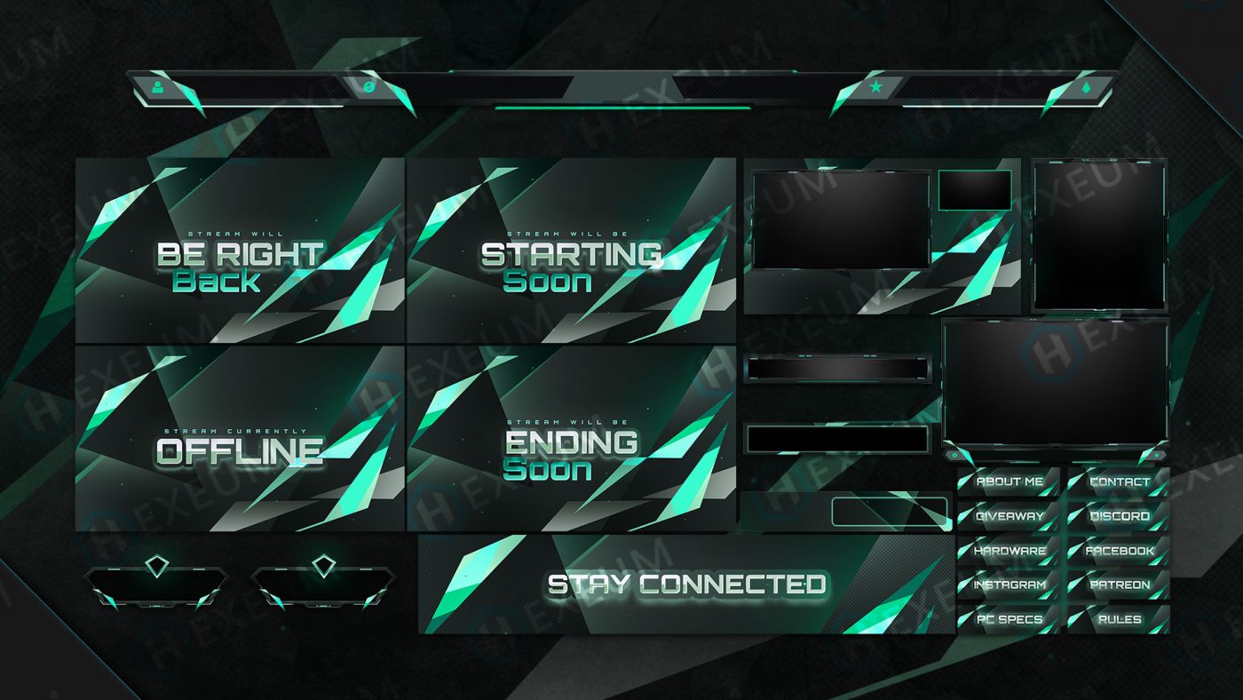 free green stream overlays