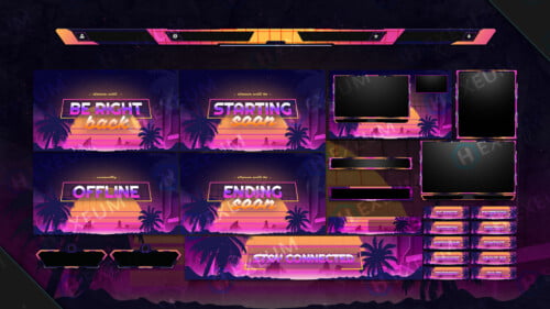 Synthwave Twitch Layout