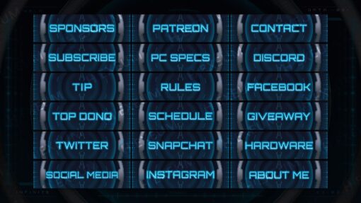 Halo Twitch Panels