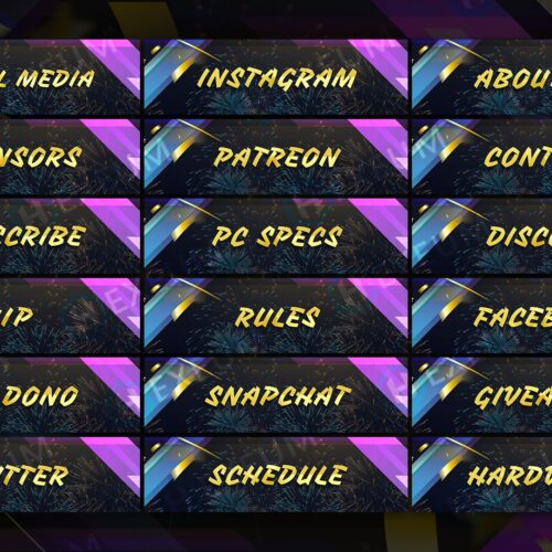 New Year Twitch Panels