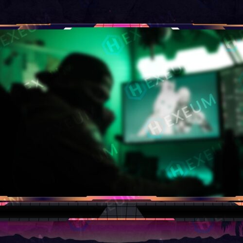 Synthwave Webcam Overlay