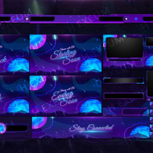 Sci-fi Animated Twitch Package