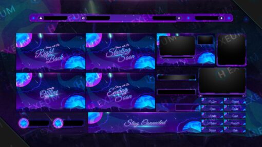Sci-fi Animated Twitch Package