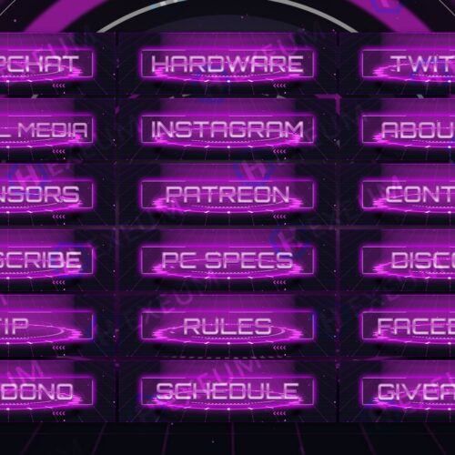 Pink Twitch Panels
