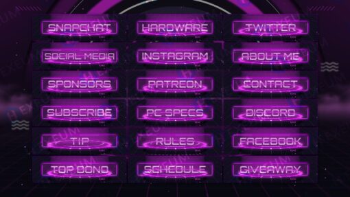 Pink Twitch Panels
