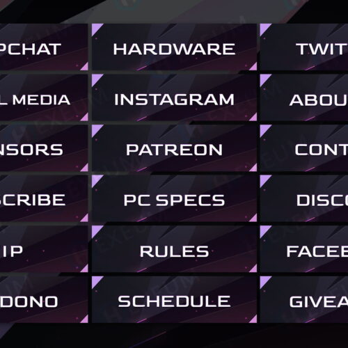 Pink Twitch Panels