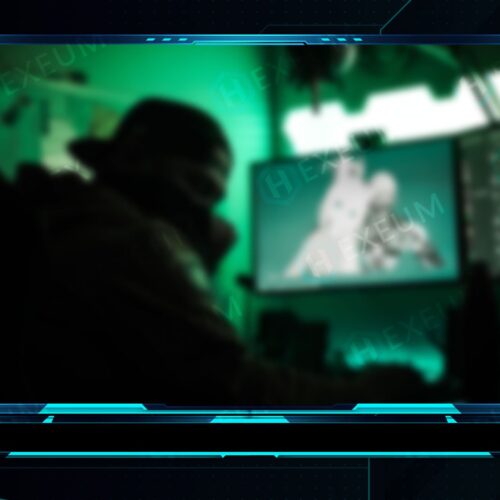 Blue Webcam Overlay