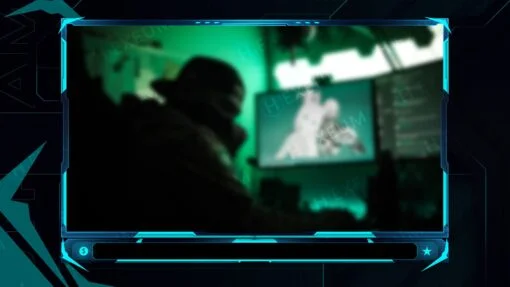 Blue Webcam Overlay