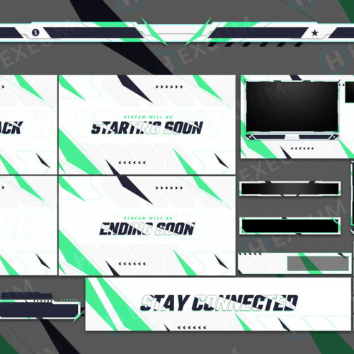 Green Animated Twitch Package