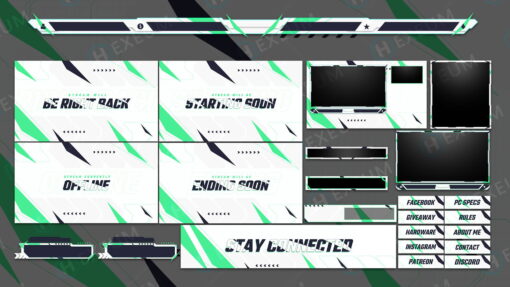 Green Animated Twitch Package